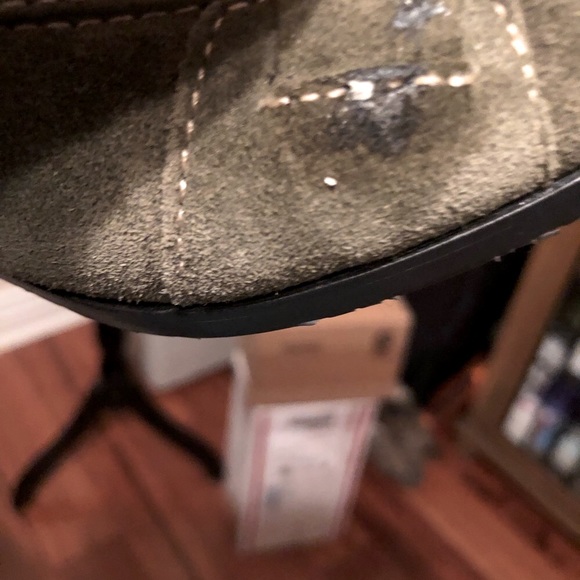 CALVIN KLEIN | Olive-green suede shoes - Picture 5 of 8